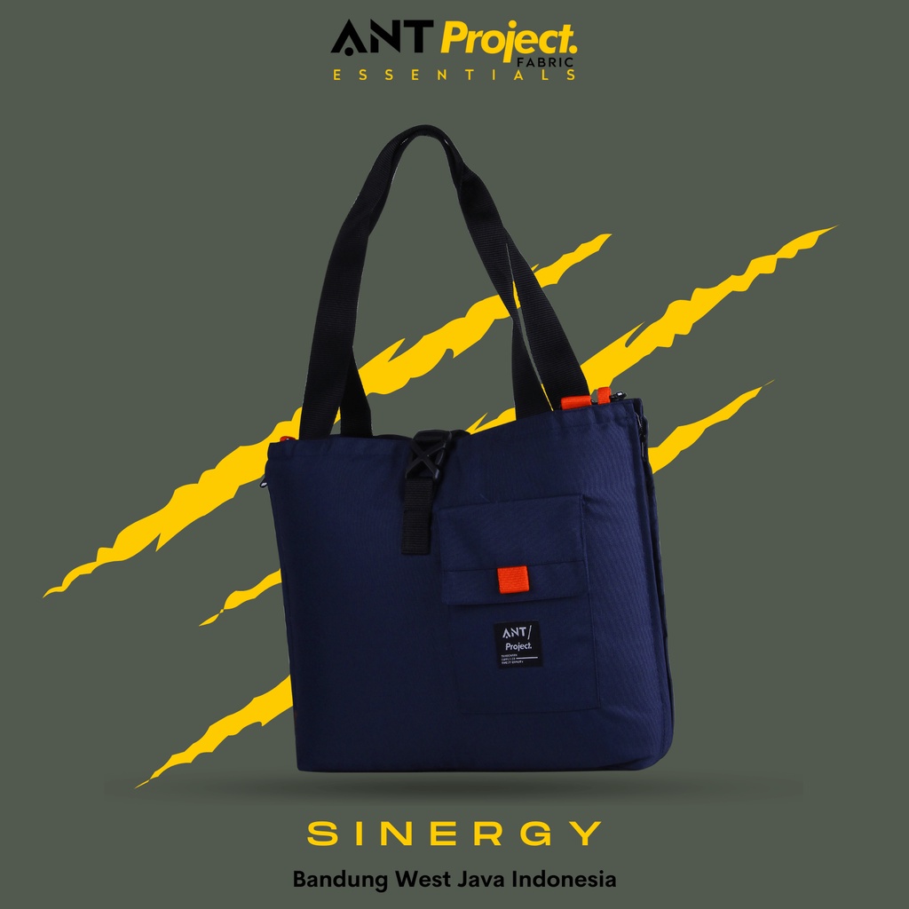 ANT PROJECT - Tas Laptop Sleeve SINERGY Navy Xtra Slot - Tas Laptop Jing Jing