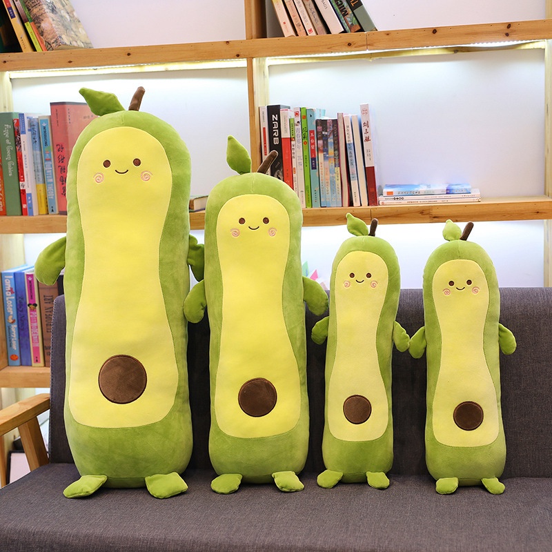 Avocado Pillow Doll Cartoon Plush Fruit Long Brinquedos Cotton Filling Full Baby Home Decoration Christmas Gifts