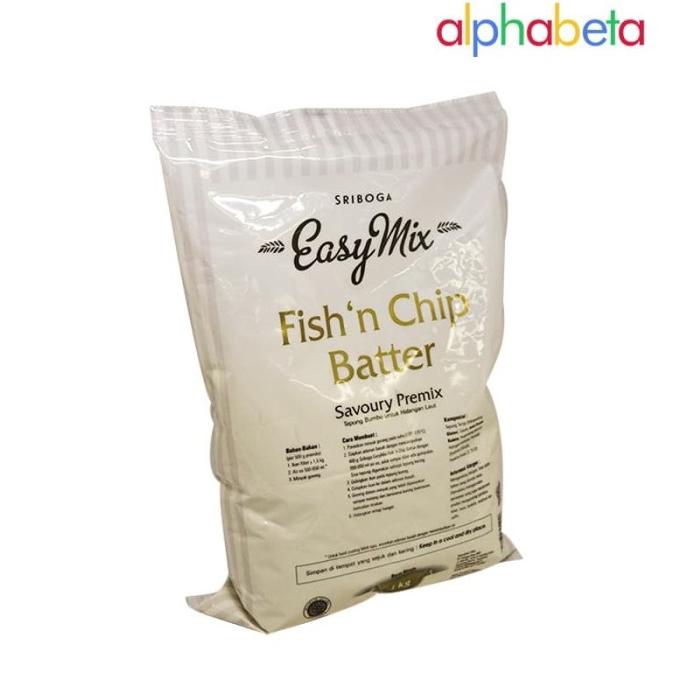 

SRIBOGA EASYMIX FISH N CHIP BATTER 1 KG - TEPUNG BUMBU IKAN GORENG