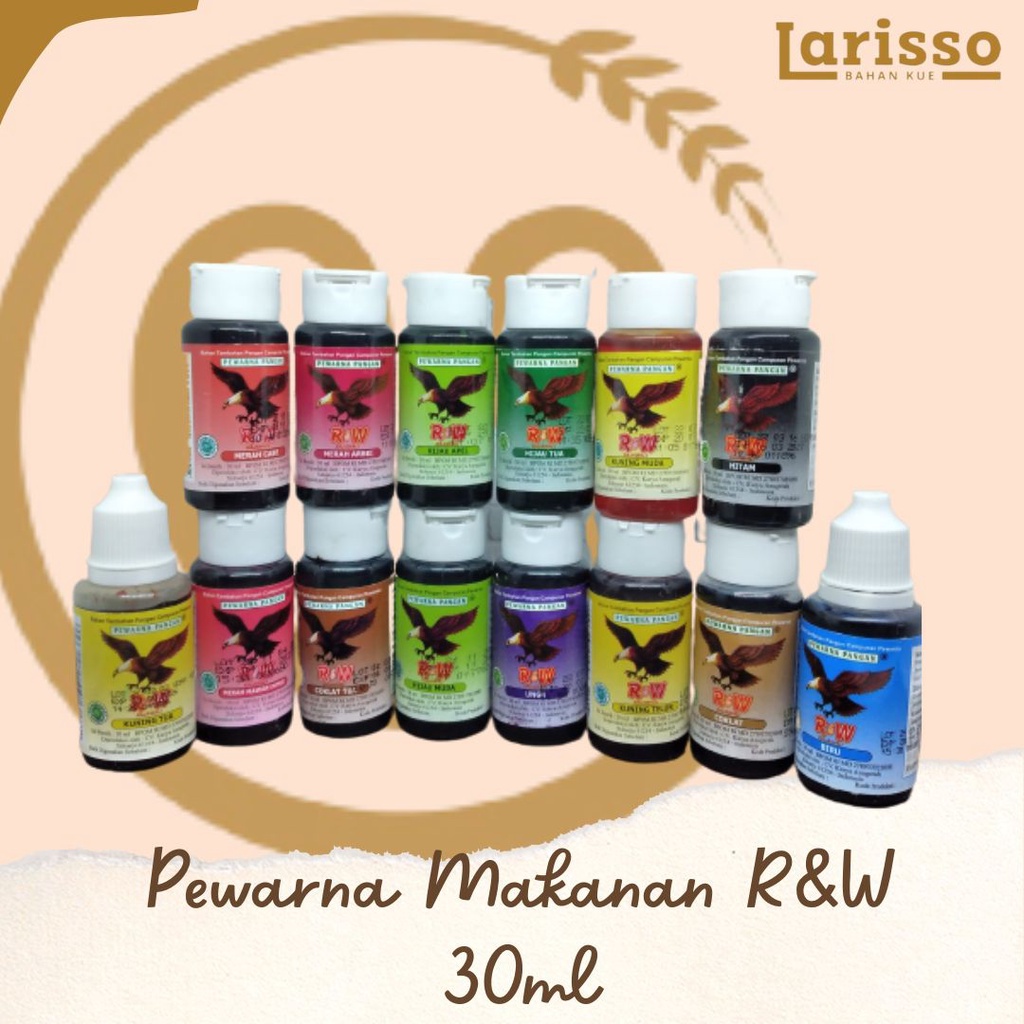 

R&W PEWARNA MAKANAN FOOD COLOURING 30ML