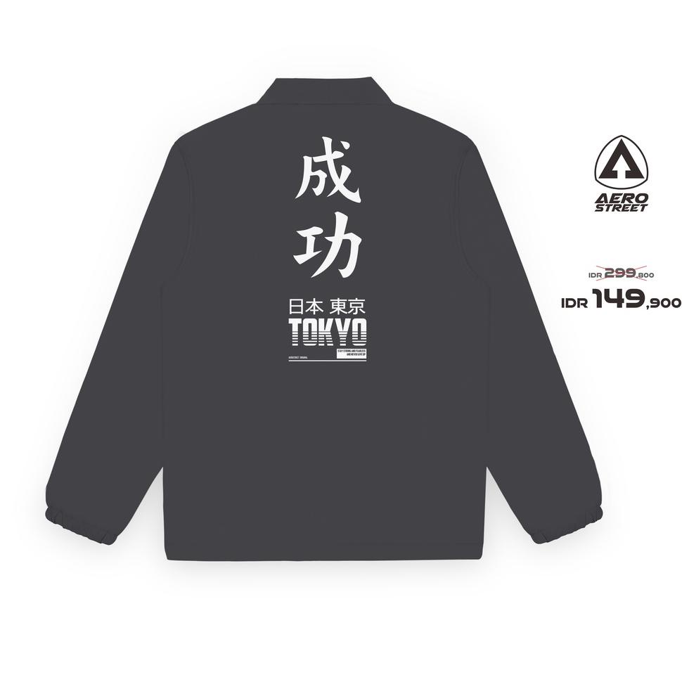 RECOMENDED Aerostreet Coach Jacket Tokyo Abu Tua Jaket DBDAA