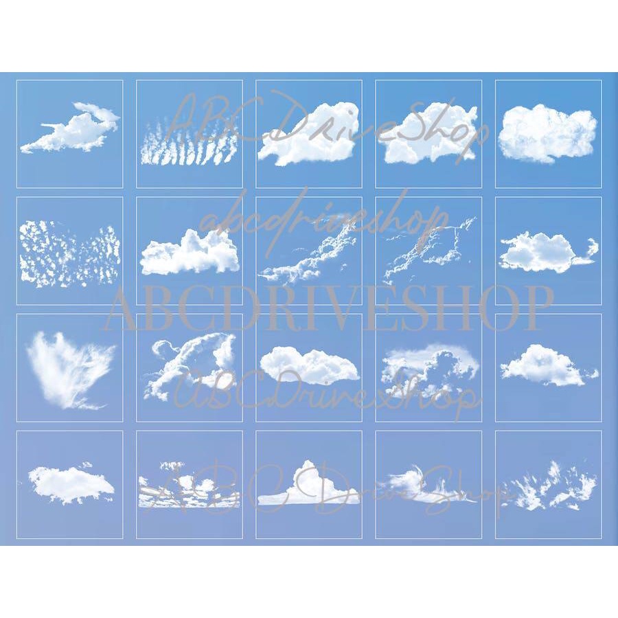 Procreate Brush - Cloud Stamps Vol. I, II &amp; III