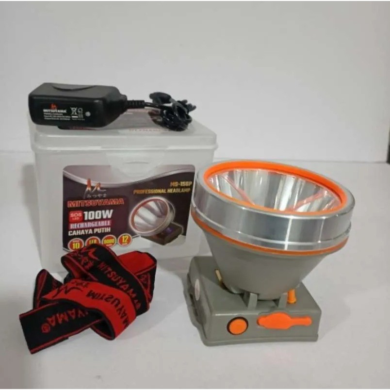 SENTER KEPALA MITSUYAMA MS-156P 100WATT BETERAI LITHIUM