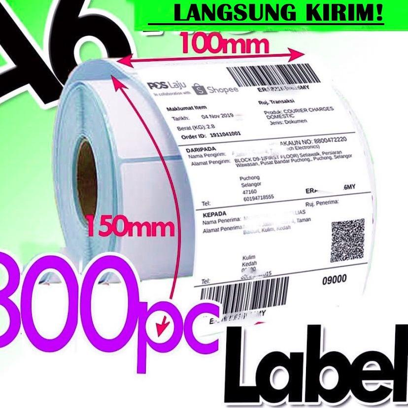 

Best Testimoni VQ - Kertas Label Barcode 100 x 150 Kertas Stiker Thermal mm isi