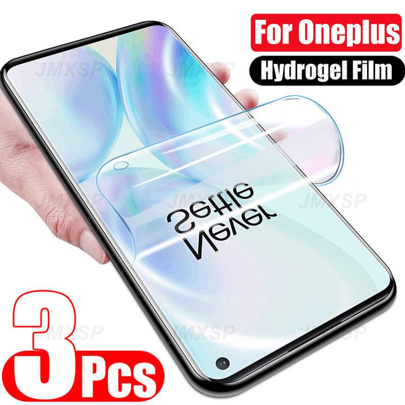 3pcs Untuk Oneplus 5 5T 6 6T 7 7T 8 8T 9 9R 9E 9TR 10 Pro Lite Hydrogel Film Pelindung Layar Untuk Oneplus Nord CE 2 N10 N100 N20 N200 5G