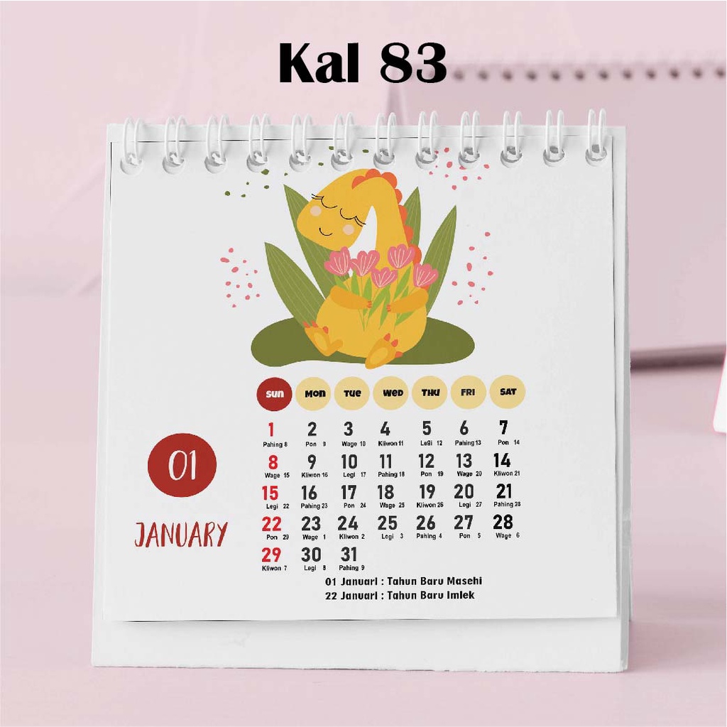 

Hanabi Kalender Mini 2024 / Kalender Meja 2024 Custom KAL83