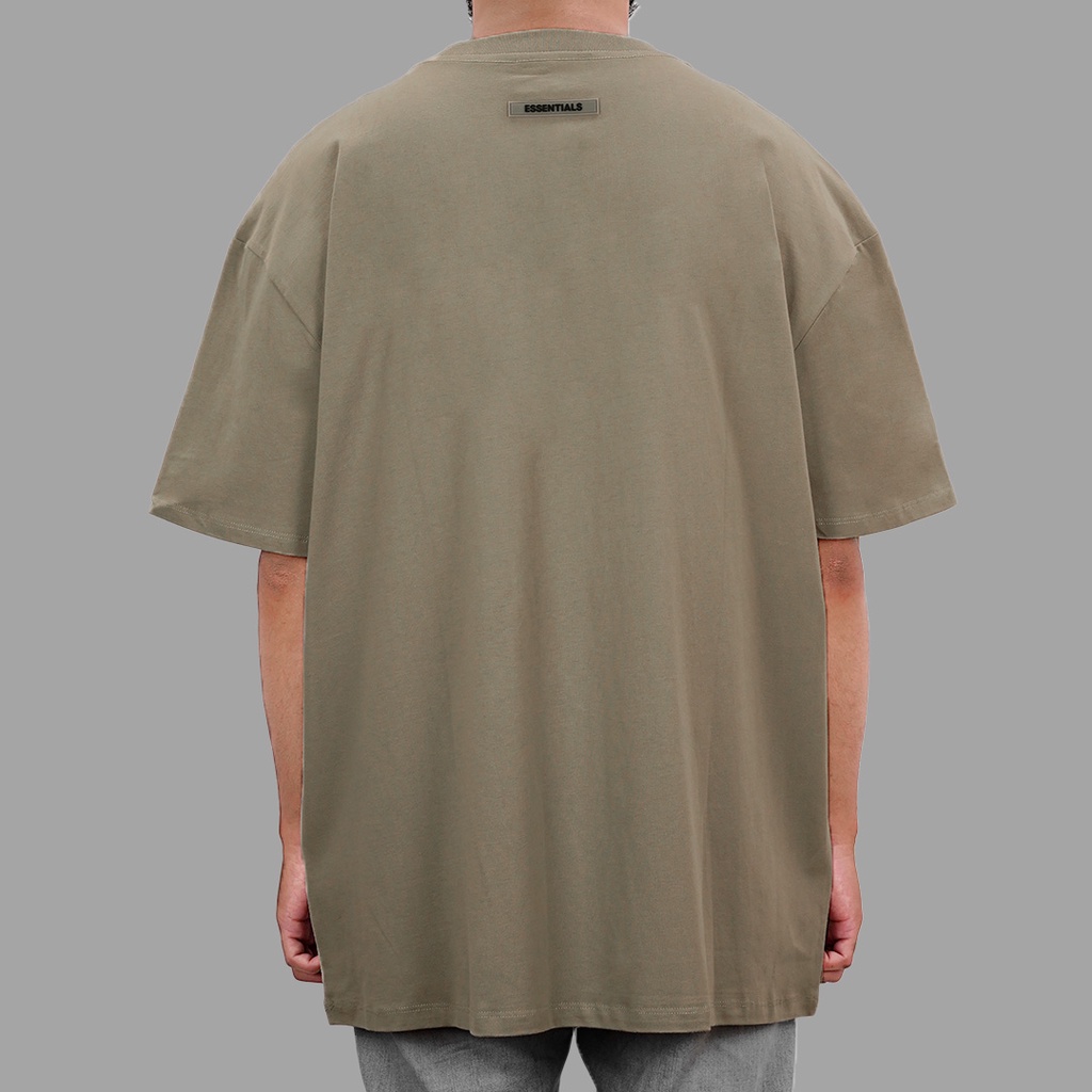 Essentials FOG Silicon Applique Moss Tee