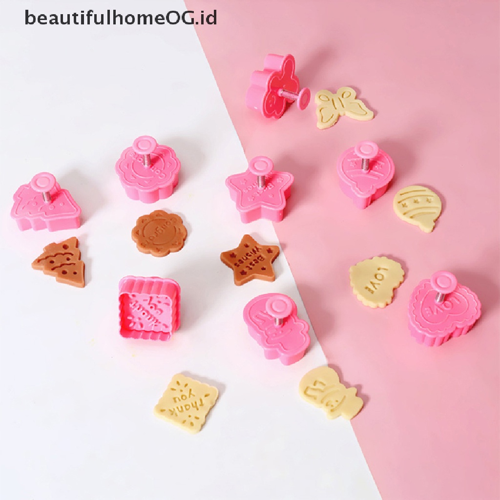 // Beautifulhomeog.id// 4PCS Cetakan Kue Kering 3D Snowman Animal Biscuit Baking Natal Kue Decorag Tool **