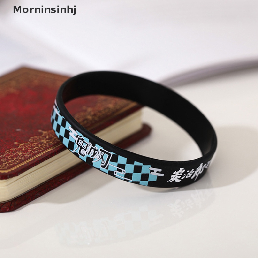 Mornin 1pc Gelang Demon Slayer Silica Gel Kartun Bangles Anime Jepang Demon Slayer id