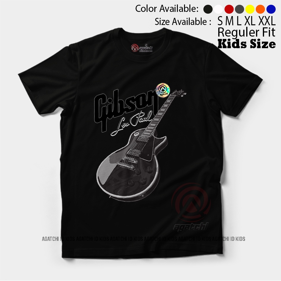 Baju Kaos Atasan Anak Laki - Laki Agatchi Motif Guitar