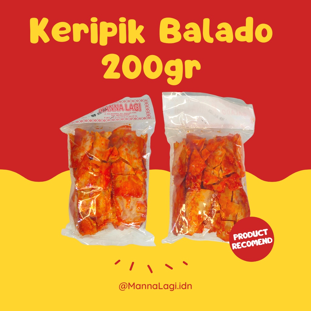 

KERIPIK BALADO- MANNA LAGI 200 GR