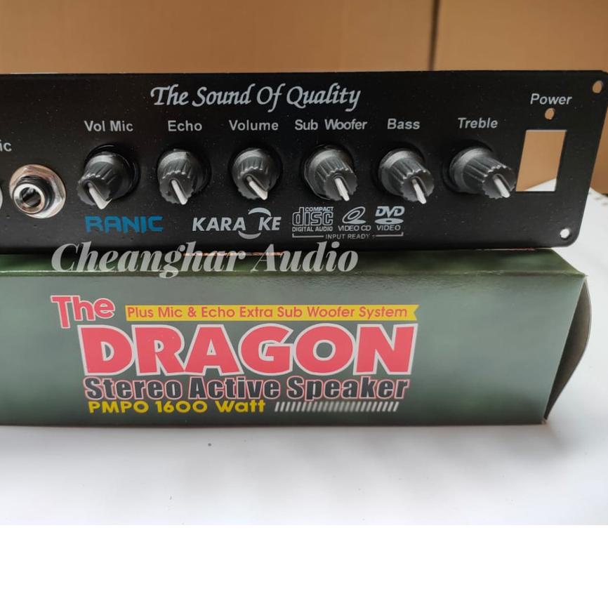 ❄ Kit Aktif Speaker  Dragon  Mic Echo Subwoofer ←