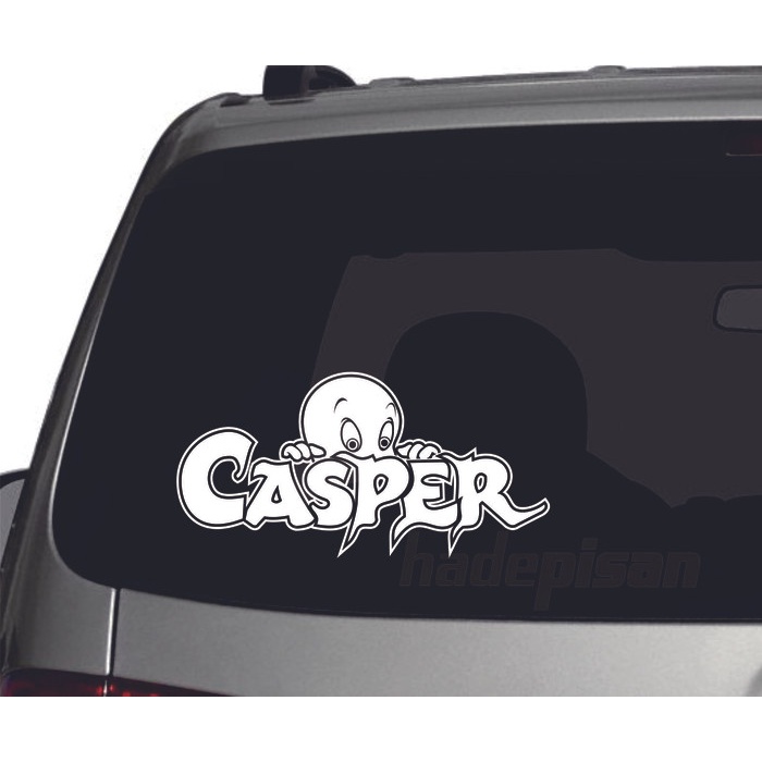 Grosir Stiker Mobil Cutting Sticker Bodi Kaca belakang Casper - 10x20 cm Elegan