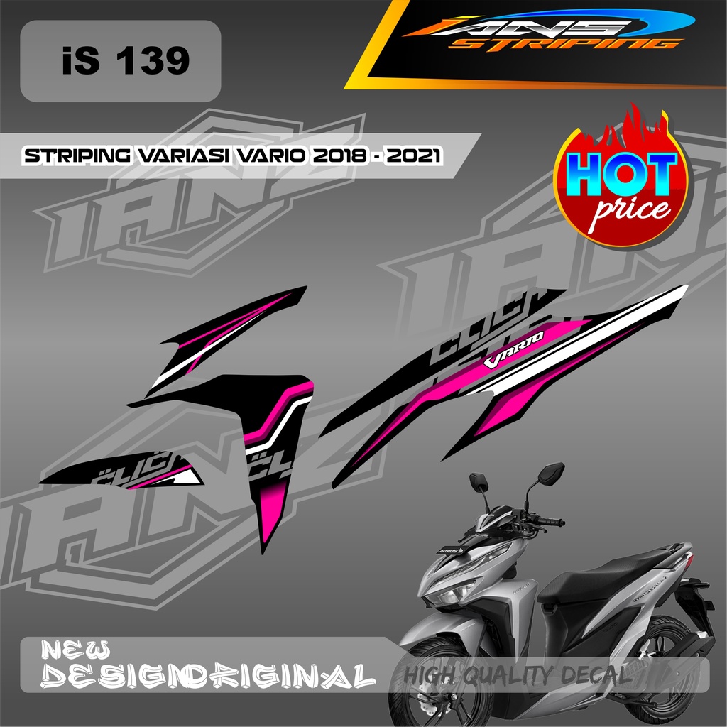 CUTOM DECAL VARIO 125/150 LIST DECAL STRIPING HONDA VARIO BAHAN HOLOGRAM / NON HOLOGRAM IS139