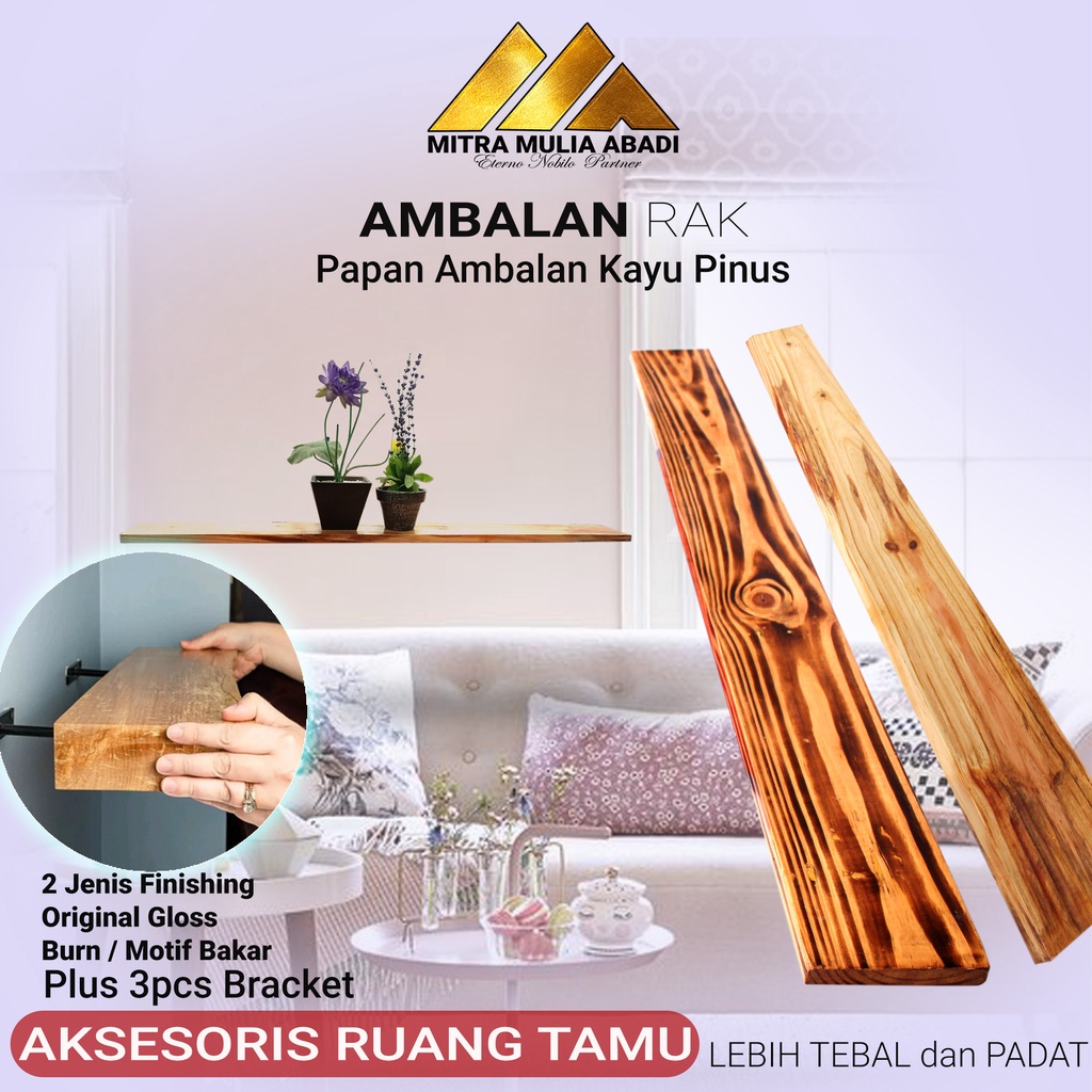 Rak Dinding Melayang Ambalan Minimalis bracket Rak Buku Aksesoris Ruang Tamu