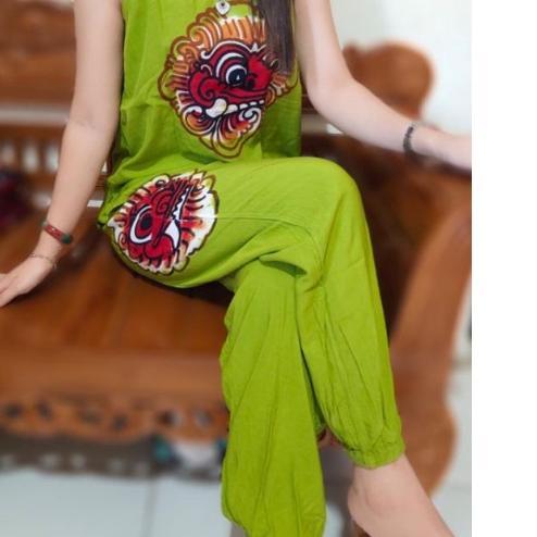 ◙ setelan baju bali barong tank top size M-L-XL-XXL celana panjang ➷