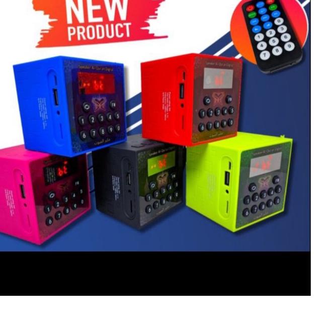 ➾ portable speaker rhimoa cube v600 v 600 bluetooth remote control alquran murottal 30 juz komplit M