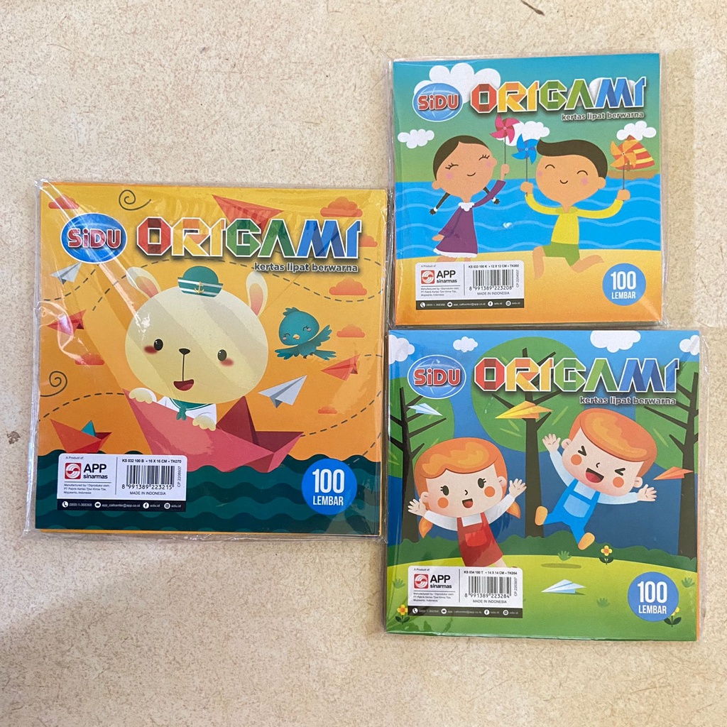 

Kertas Lipat Origami SIDU Warna Isi 100 Lembar