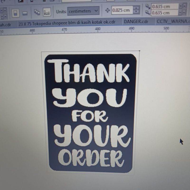 

Stiker thankyou