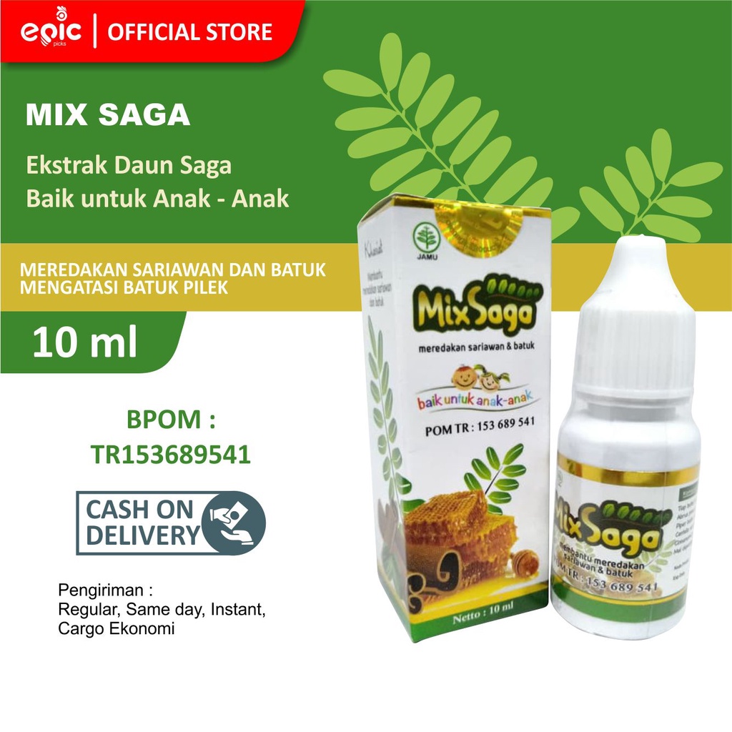 

Epicpicks Mixsaga 10 ml Ekstrak Daun Saga