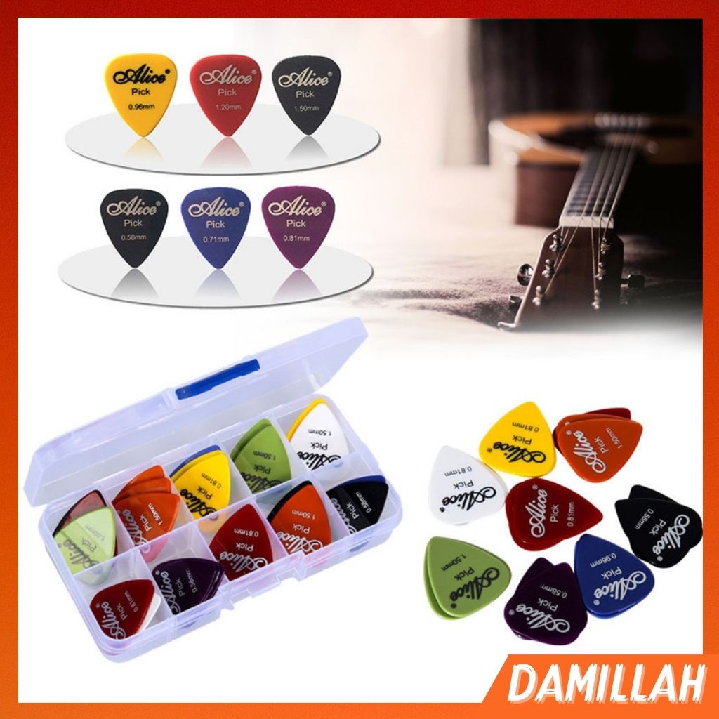 Pick Gitar ALICE stubby - Pick Guitar Bass Akustik Elektrik 1-2-3 mm