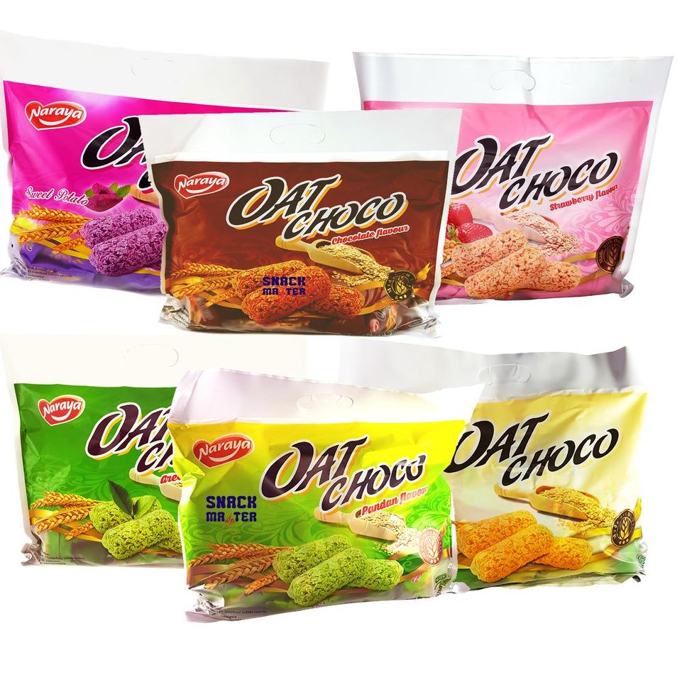 

W89 Naraya Oat Choco Oats Coklat Vanilla Pandan Green Tea Sweet Potato Strawberry 400gr TREND TERKINI ☀