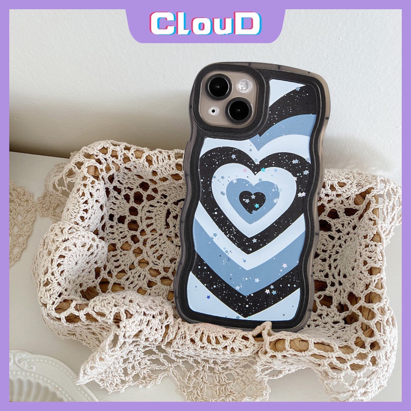 Casing Redmi 10 A1 9C 9T 9A 10A 9 A1 + 10C 9C NFC Redmi Note 10 11 11Pro 9 8 9s 10s 10Pro Max PO CO M3 X3 NFC Mi 11T Pro Bling Stars Soft Tpu Gradient Love Heart Wavy Sarung Tepi