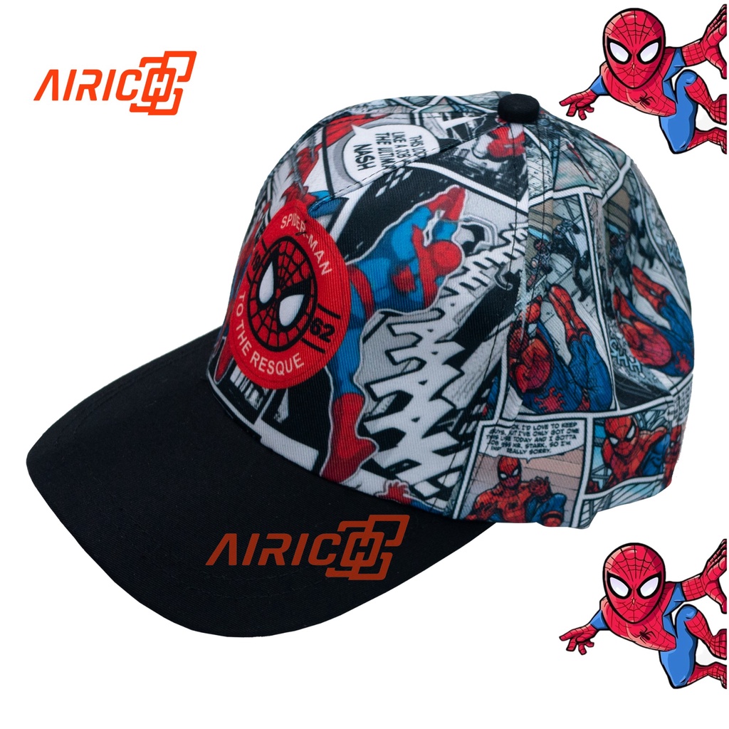 Topi SPIDERMAN Baseball Anak Laki-Laki Keren Umur 3 4 5 6 7 8 Tahun / Topi Anak Cowok Baseball Merah