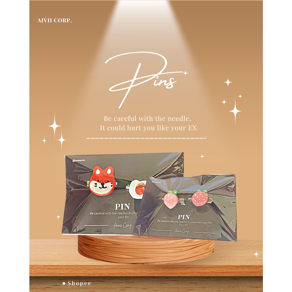 PIN CLAY CLAY PIN MURAH CUTE LUCU AESTHETIC PIN CLAY HADIAH CUTE GIFT MURAH