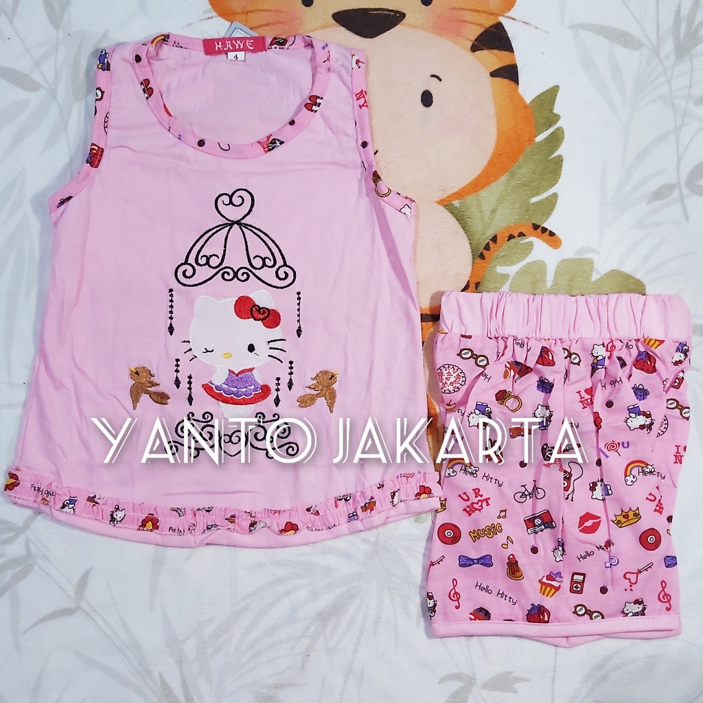 STELAN SINGLET ANAK PEREMPUAN BORDIR 1-5 TAHUN