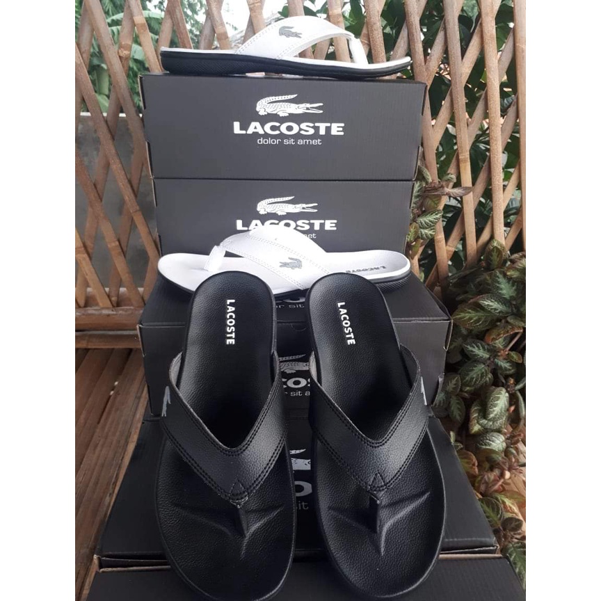 SANDAL JEPIT PRIA LACOSTE FULLBLACK PREMIUM / SANDAL DISTRO JEPIT / SANDAL SURFING / SENDAL KASUAL R