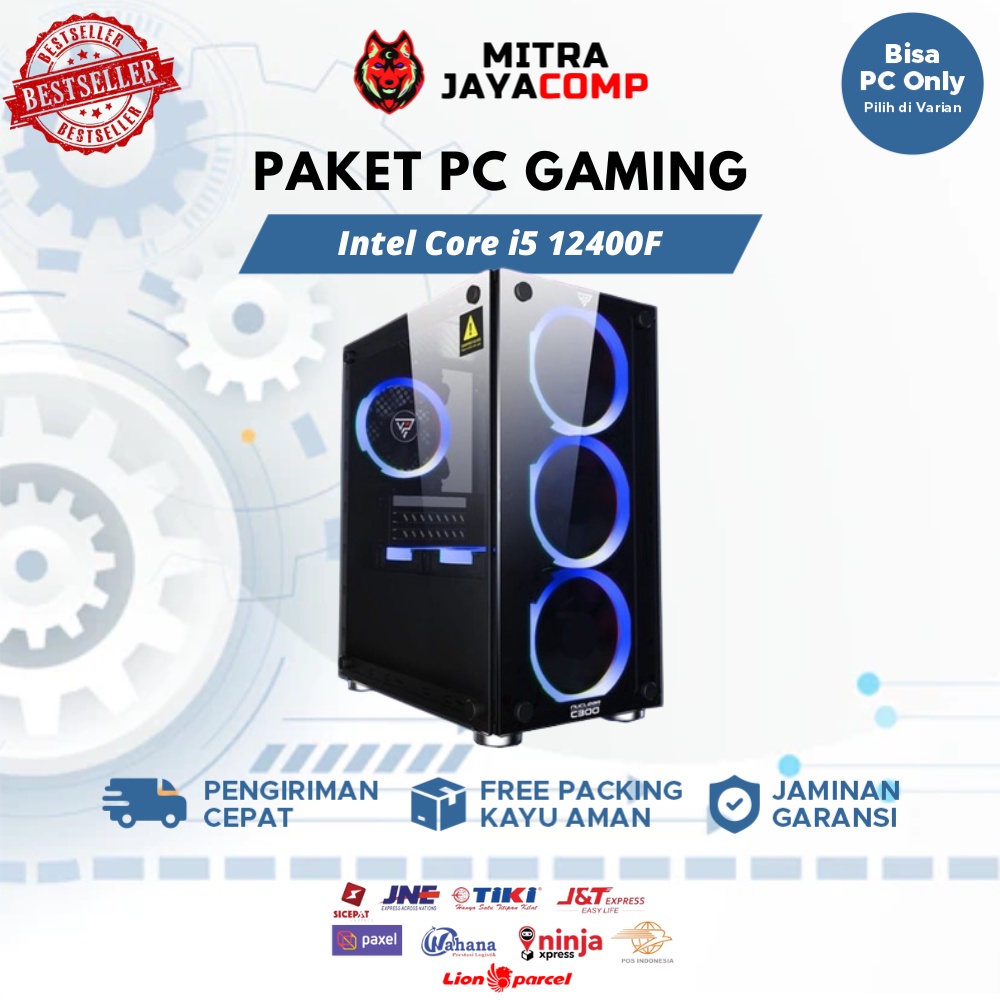 PC Gaming Intel Core i5 12400F RTX 3060 12GB RAM 16GB SSD 512GB - pc content creator livestreaming editing