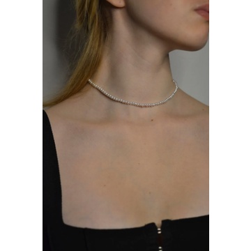 Pearl necklace 4 mm , pearl necklace