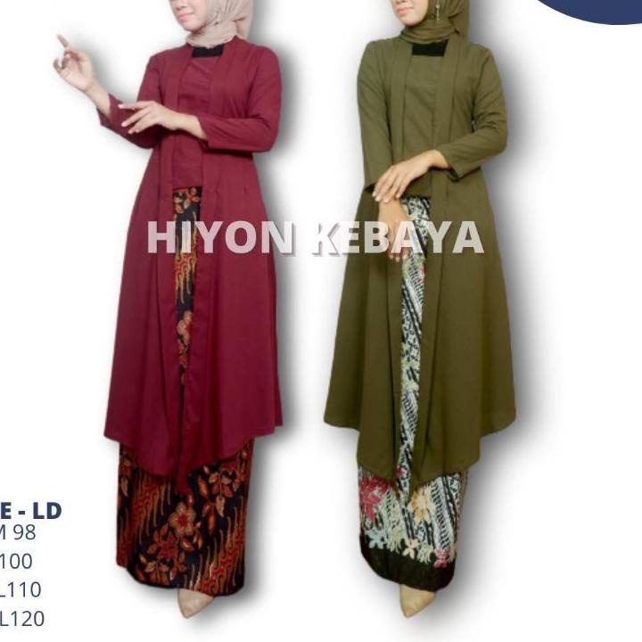 ➸ Setelan Kebaya Kutu Baru Long Tunik Modern / Kebaya Kutu Baru Modern / Kebaya Modern / Atasan Keba