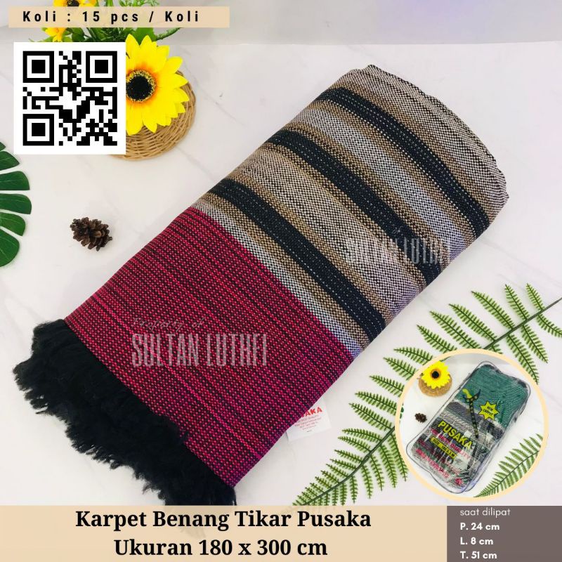 Karpet Benang Tikar Pusaka Ukuran 180 x 300