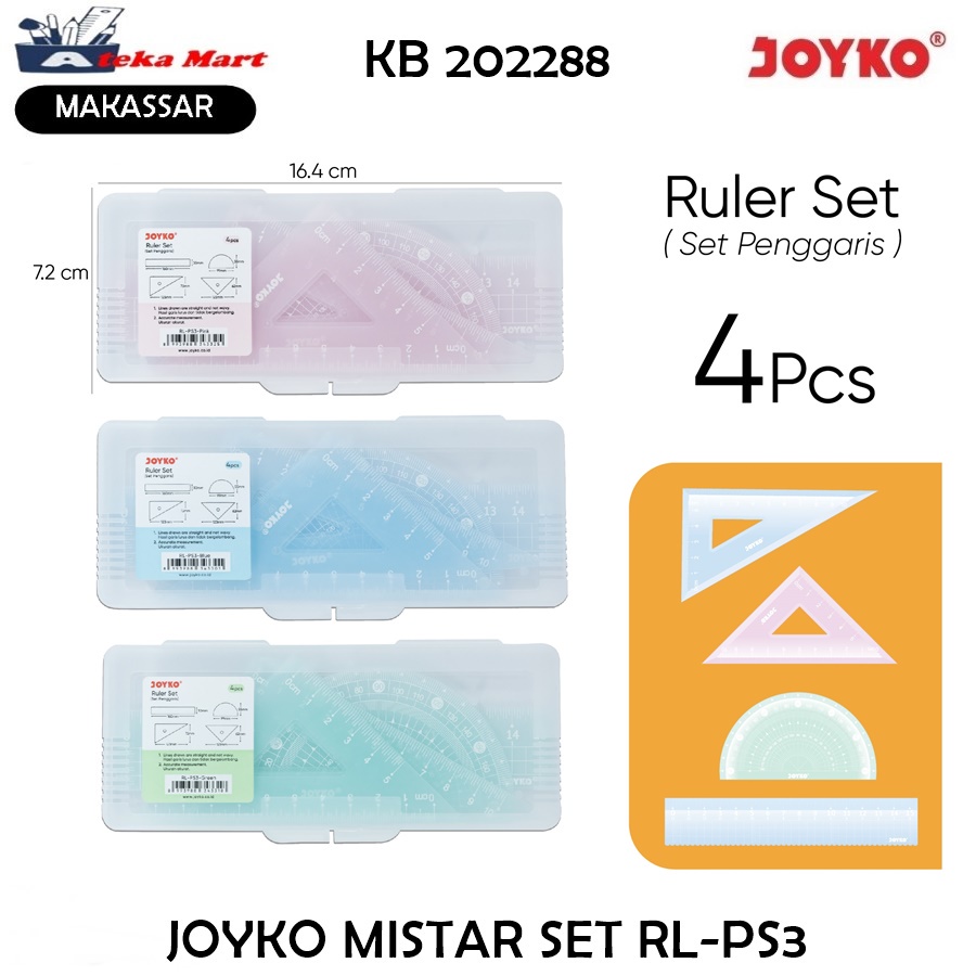 

[1 SET] JOYKO MISTAR SET RL-PS3 PENGGARIS