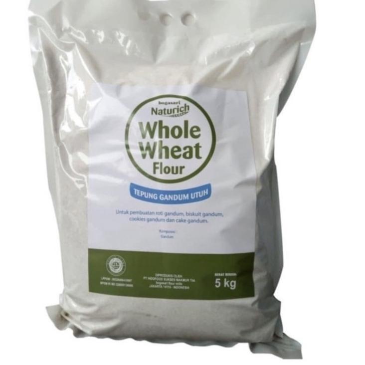 

☄ BOGASARI NATURICH WHOLE WHEAT FLOUR 5 kg ♣