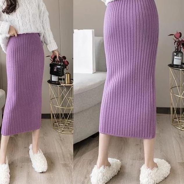 ▼ ROK SPAN RAJUT/ROK SPAN KNITTED/ROK PANJANG DAN ROK 7/8 PREMIUM ✻