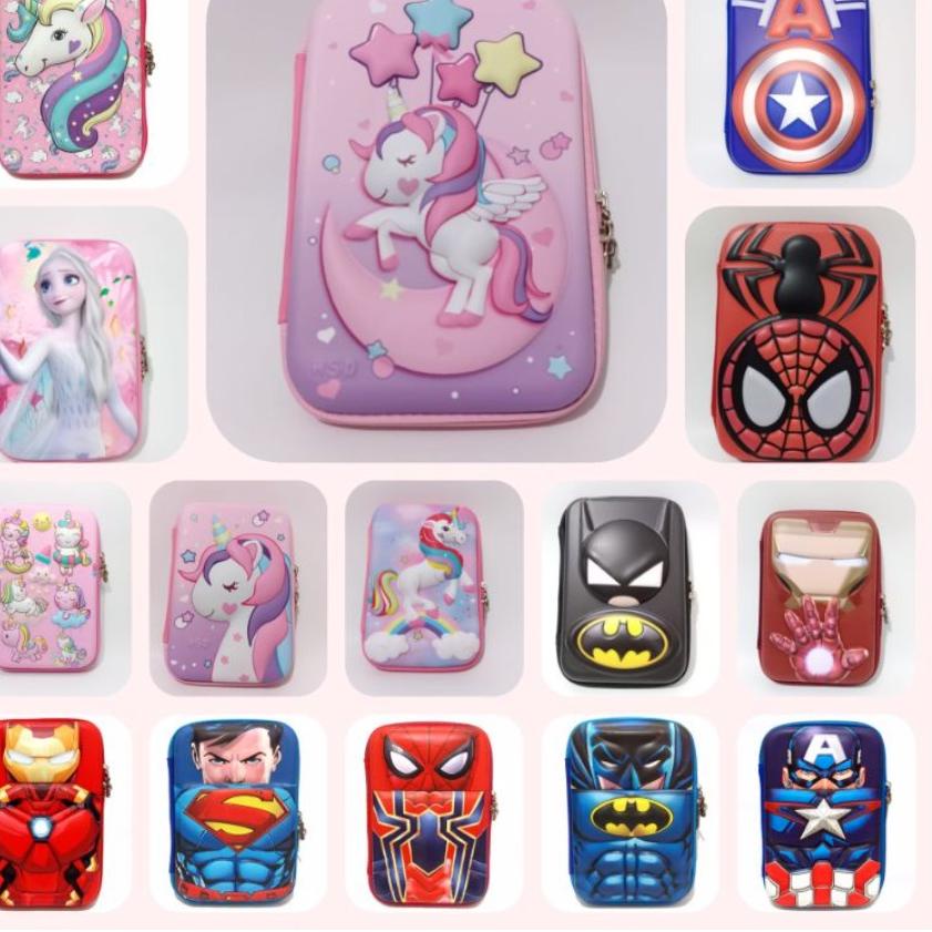 

Lagi Dicari Tempat Pensil Anak SMIGGLE Emboss 6D Karakter LOL Unicorn Cars Pony Frozen / Pencil Case Hardtop