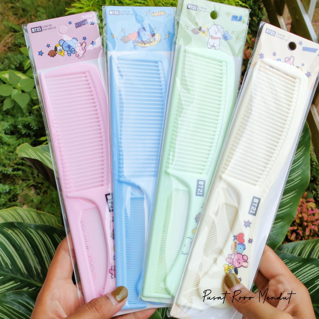 Sisir 2IN1 Korea / Sisir Motif BTS BT21 isi 2 model
