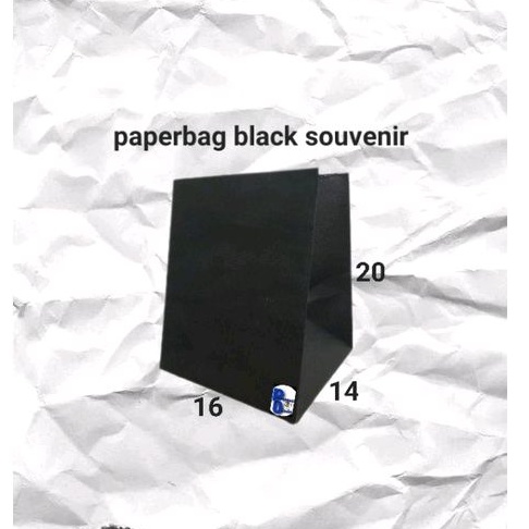 

paperbag souvenir black (16×14×20)