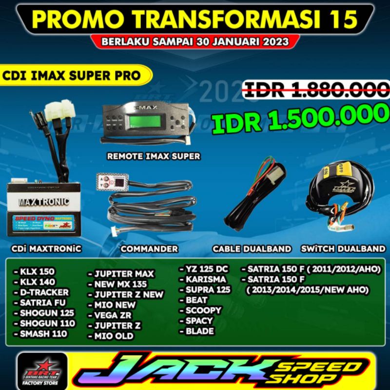 CDI BRT IMAX SUPER PRO 26 STEP SATRIA F 150 OLD / FU AHO BARONG / FU NEW AHO FACELIFT I-MAX I MAX 24