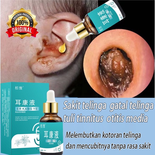 Obat Telinga Bernanah Obat Telinga Berair  Telinga Gatal Telinga Tersumbat Telinga Budeg Telinga Berdengung Telinga Berdenging 20ml