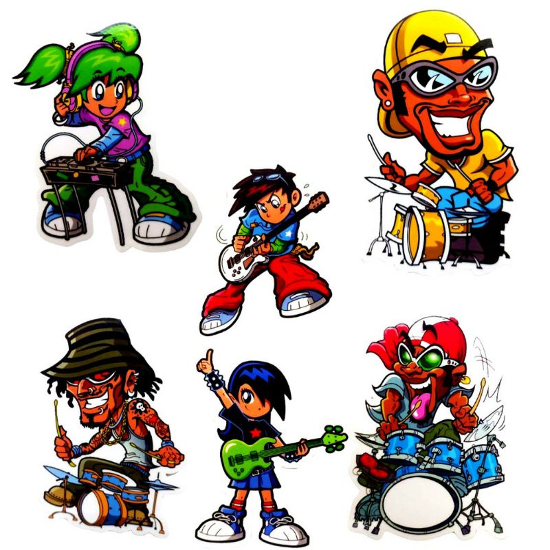 

Sticker Band Metal anak