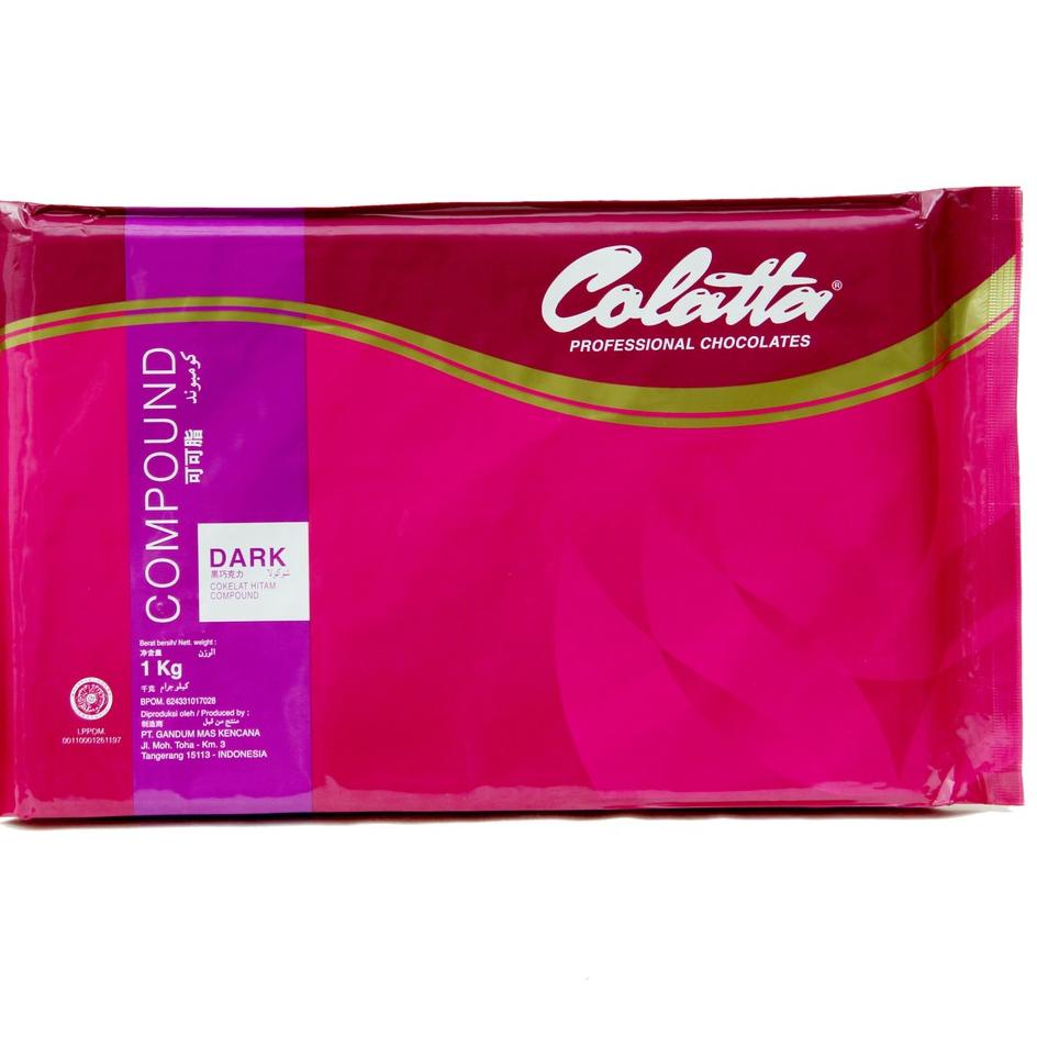 

✯ Cokelat Batang - Colatta Dark Chocolate Compound Kemasan 1kg !!! ➫