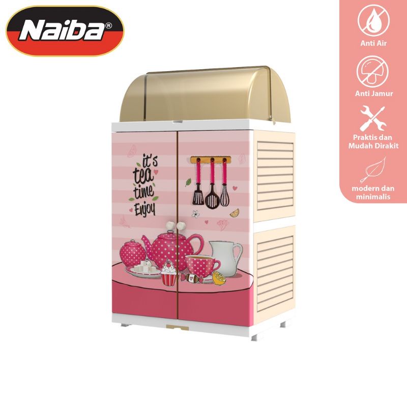 NEW KARAKTER KARTUN LUCU//Rak Piring Lemari JUMBO Naiba 4002 dan MEDIUM