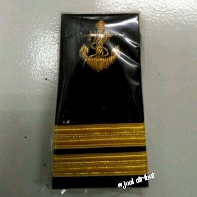Pangkat Evolet Pelaut logo JANGKAR epolet pelayaran deck balok/strip 1 2 3 4 logo Sulam