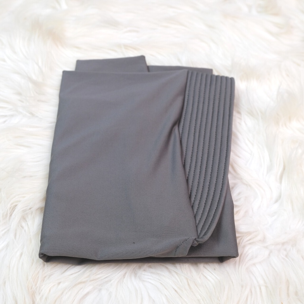 Jilbab Sport Jilbab Instan Hijab Sport Jersey Premium Olahraga Volly Basket Futsal UK S M L-ABU TUA