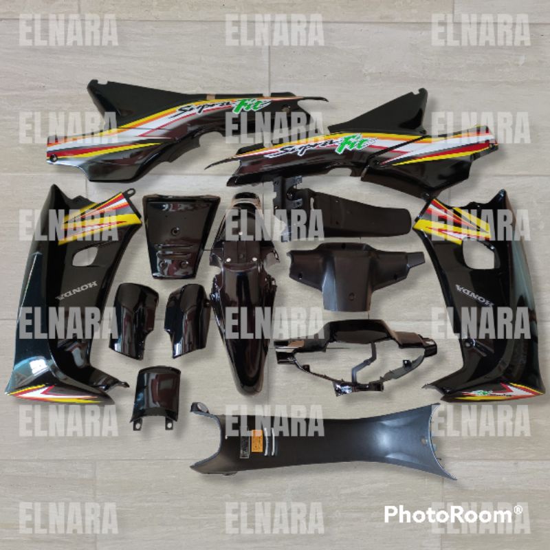 Bodi Supra Fit Lama Fullset Body Kasar Halus Supra Fit Lama Warna Hitam