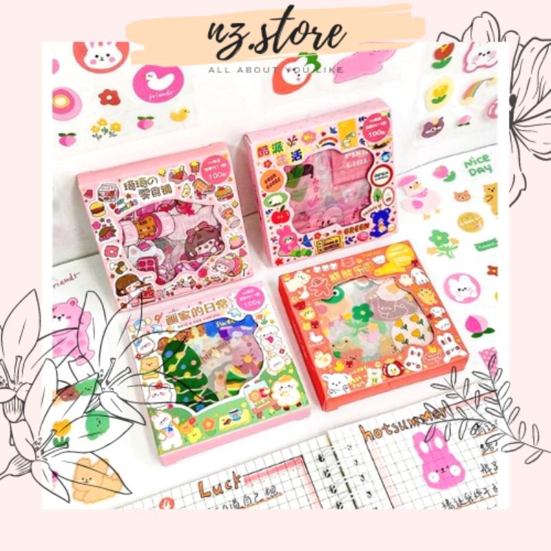 

[naza.id]Sticker PET Cute Motif Binatang Lucu | 1 Lembar